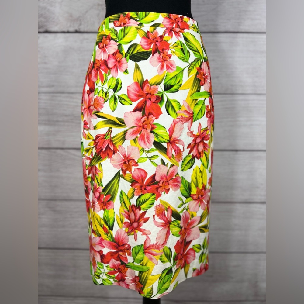 J.Crew Gorgeous Floral Straight-pencil Skirt size 0